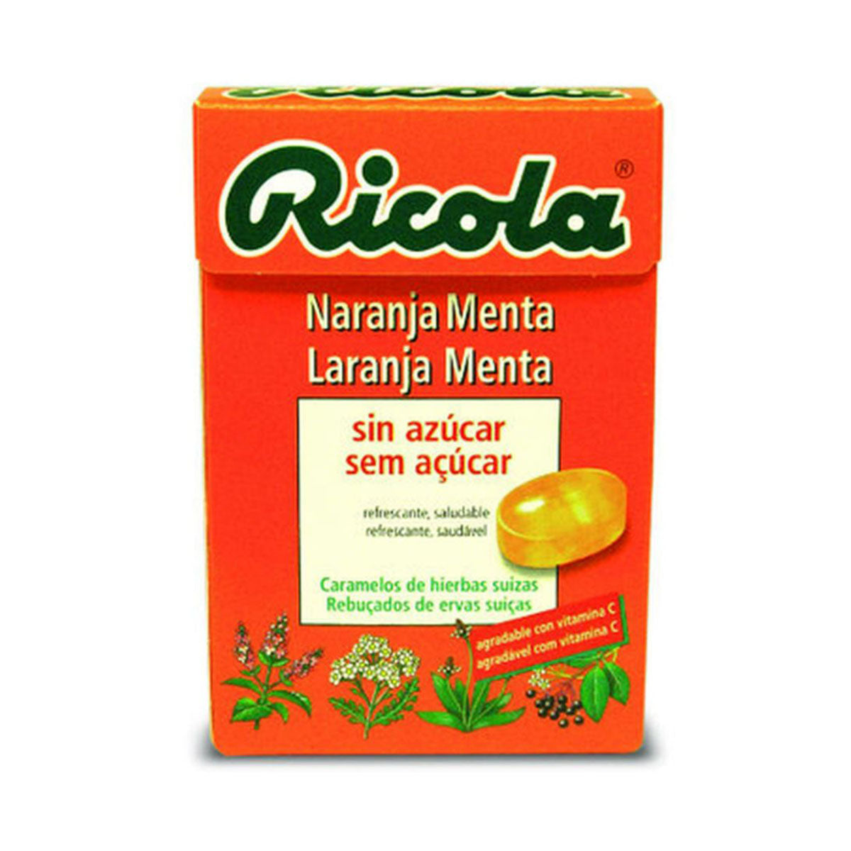 Rebuçados Laranja e Menta sem Açúcar 50 gr - Go Natural