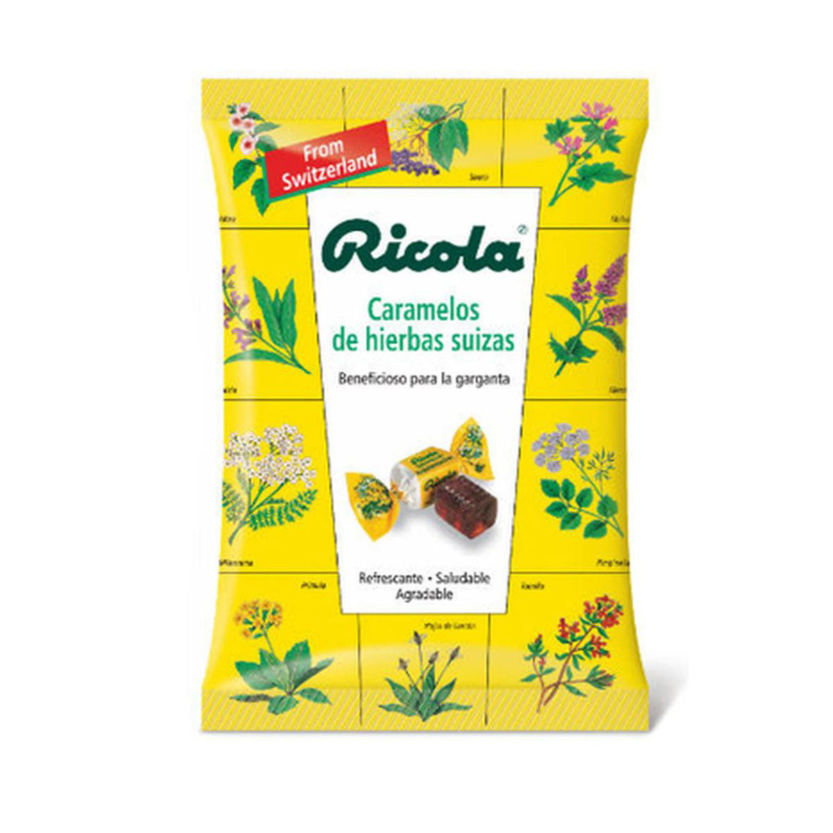 Rebuçados sem Açúcar com Ervas Suíças 70 gr - Go Natural