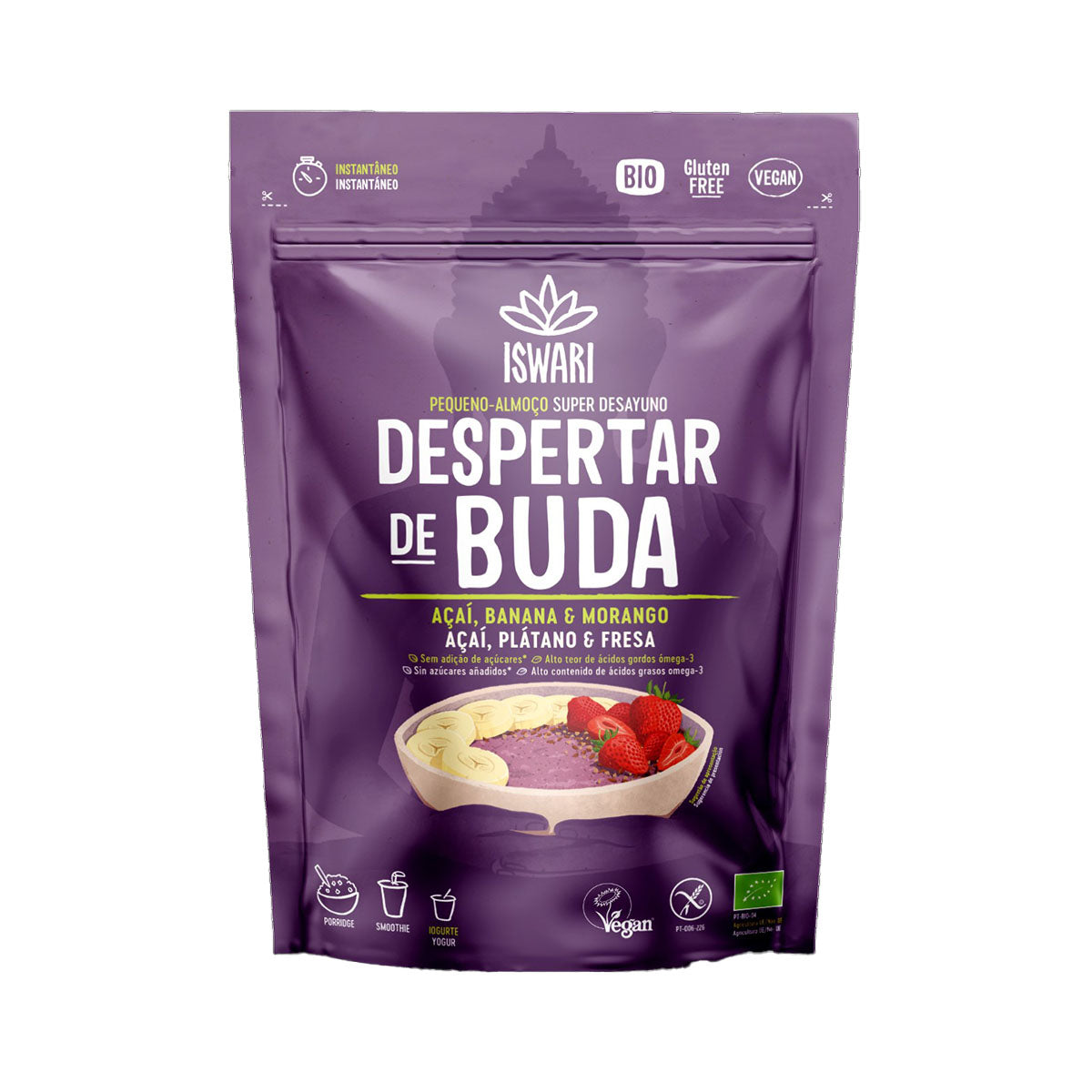 Despertar Buda Açaí, Banana e Morango BIO 360 gr - Go Natural