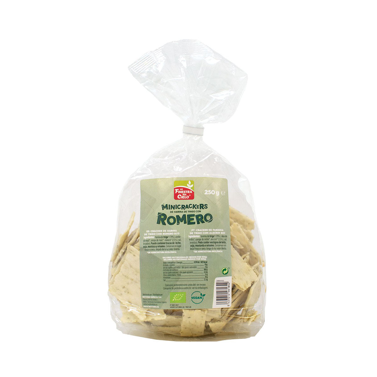 Mini Crackers de Trigo com Alecrim BIO 250 gr - Go Natural