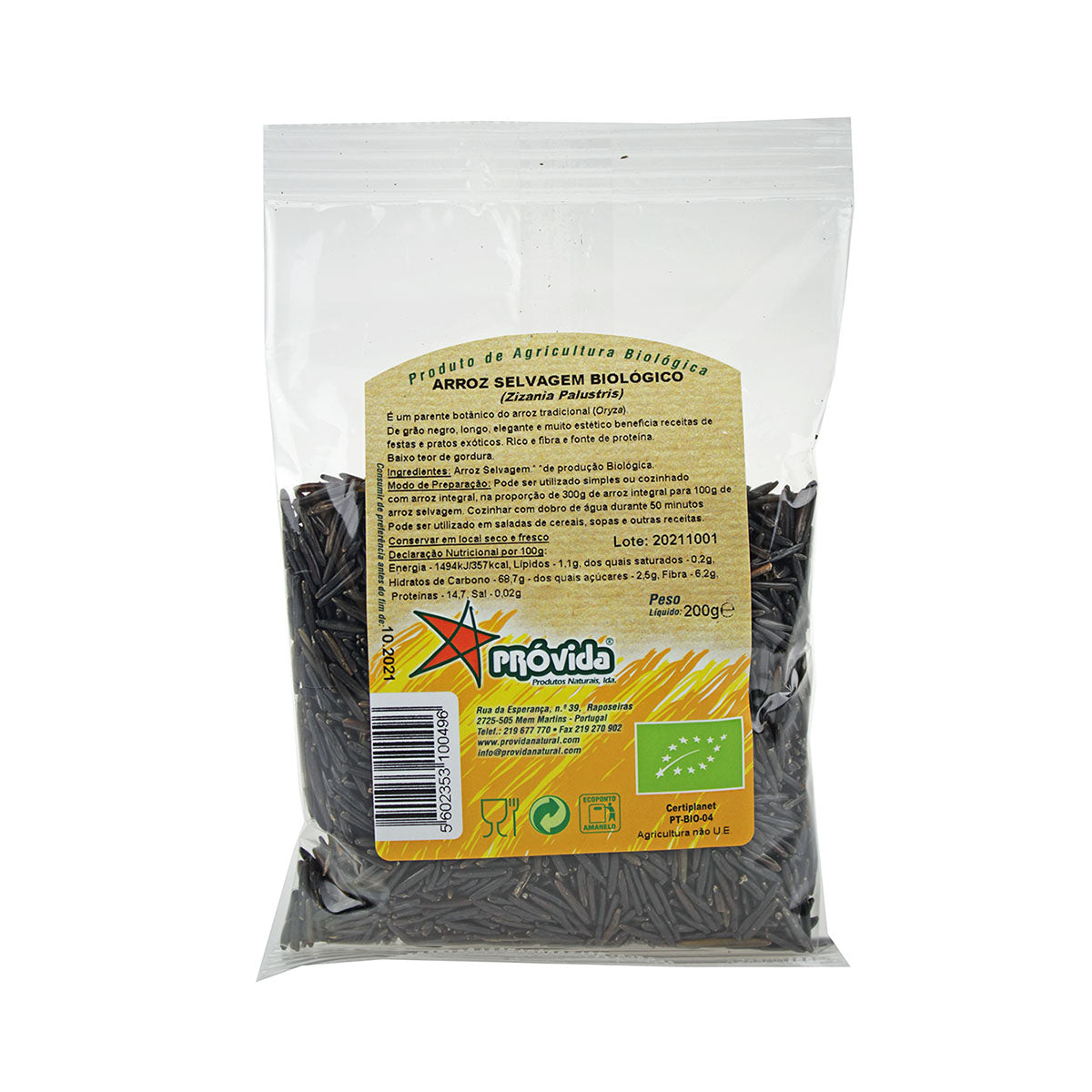 Arroz Selvagem BIO 200 gr - Go Natural