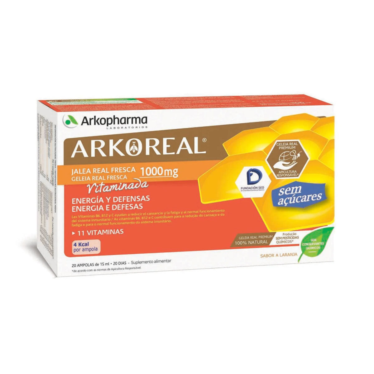 Arkoreal Vitaminada S/ Açucar 20 Amp - Go Natural