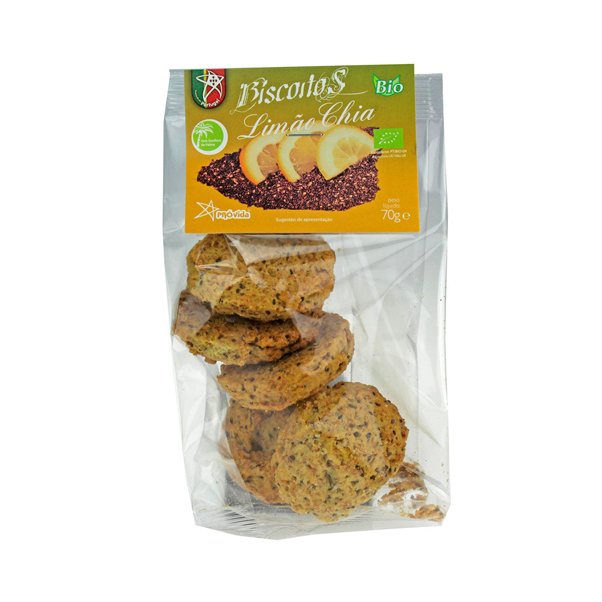 Biscoitos Limão e Chia 70 gr - Go Natural
