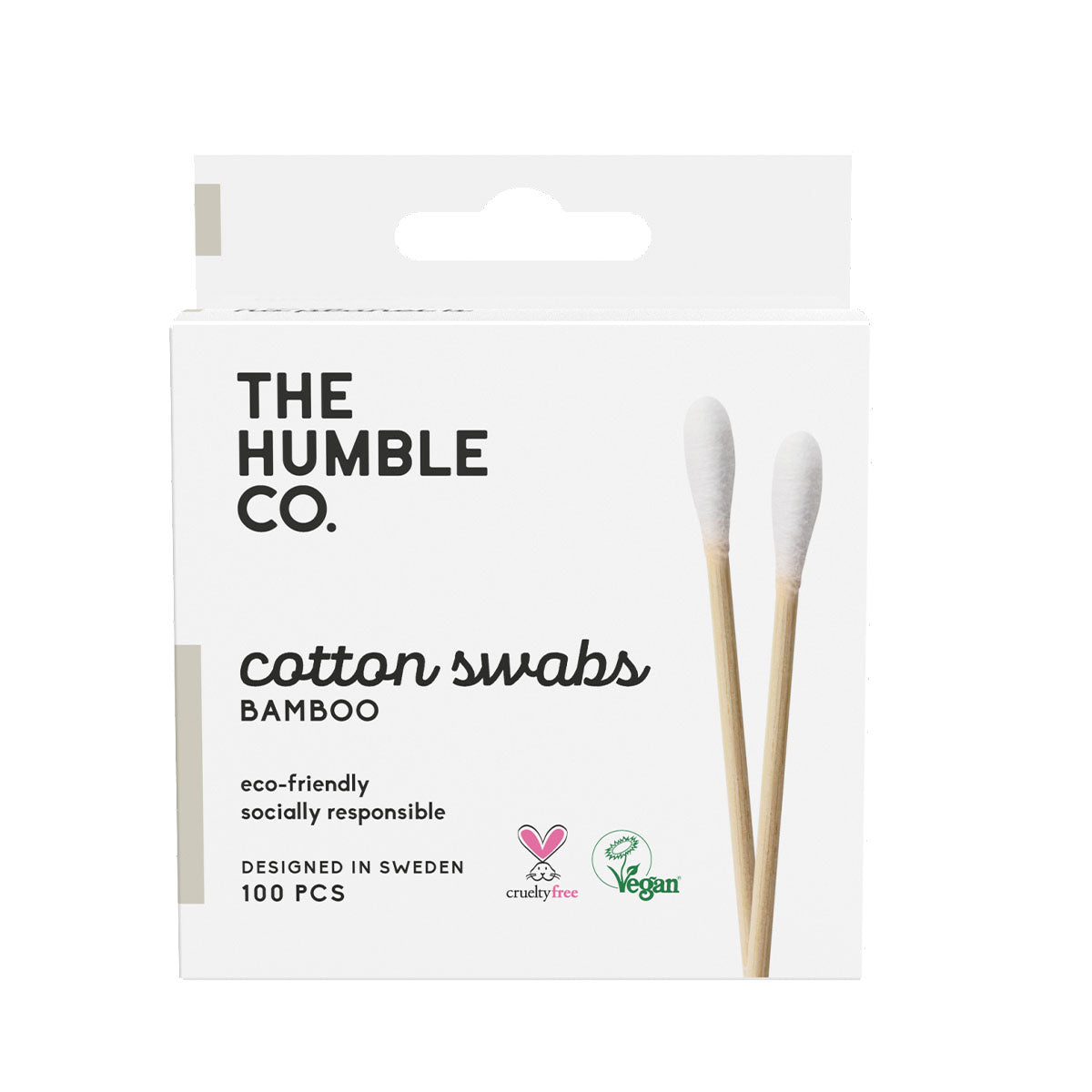 Cotonetes de Bambu cor Branco 100 un. - Go Natural