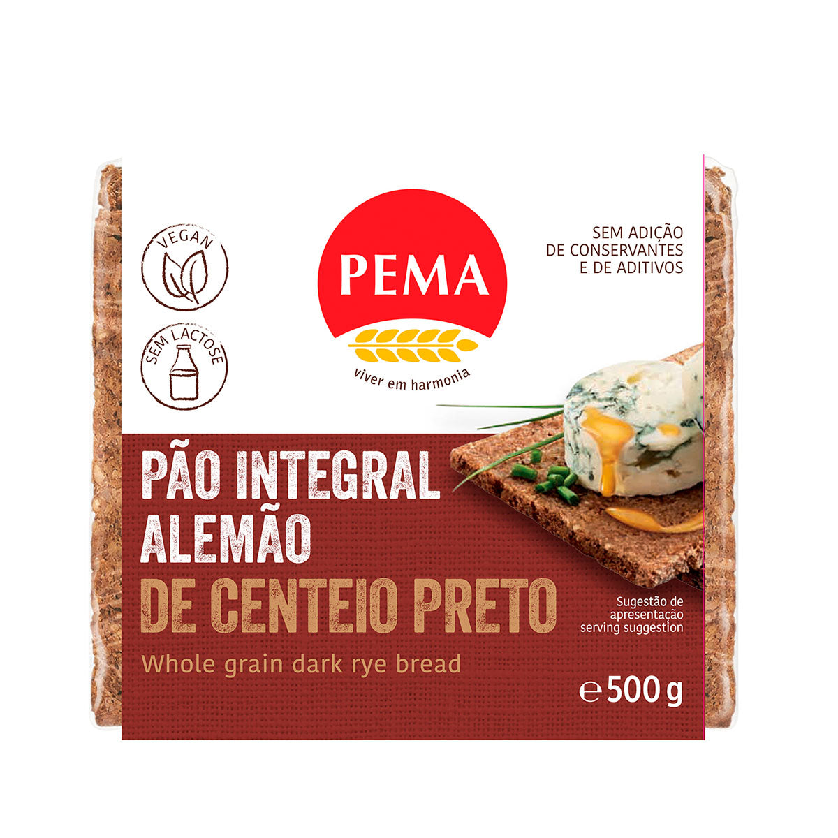 Pão Alemão Integral Centeio Preto 500 gr - Go Natural