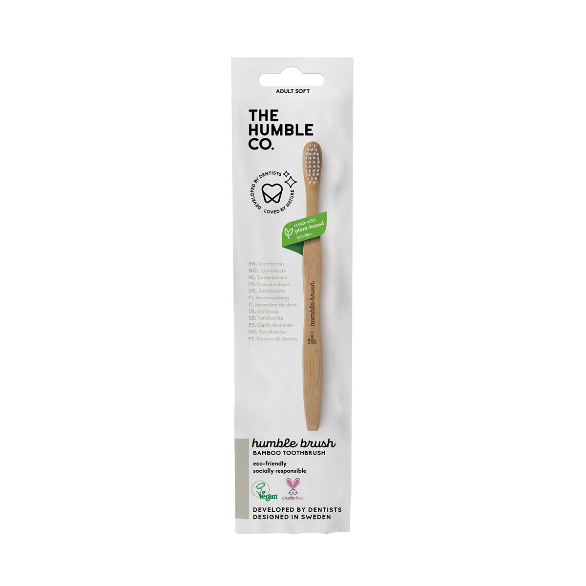 Escova de Dentes Bambu Flat Suave (un.) - Go Natural