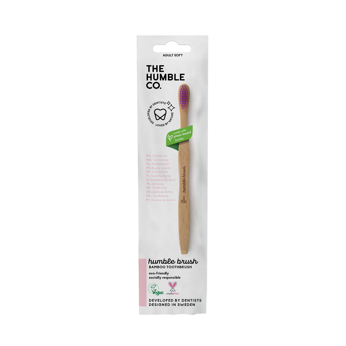 Escova de Dentes Bambu Flat Suave (un.) - Go Natural