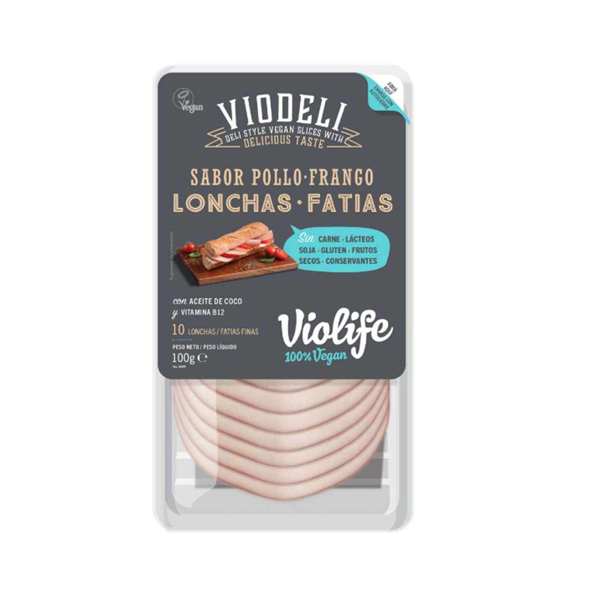 Fatiado Sabor a Frango 100 gr - Go Natural