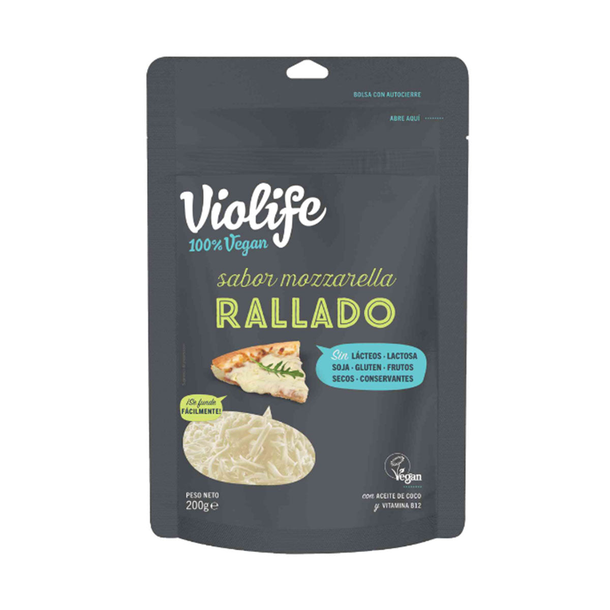 Ralado Sabor Mozzarella 200 gr - Go Natural