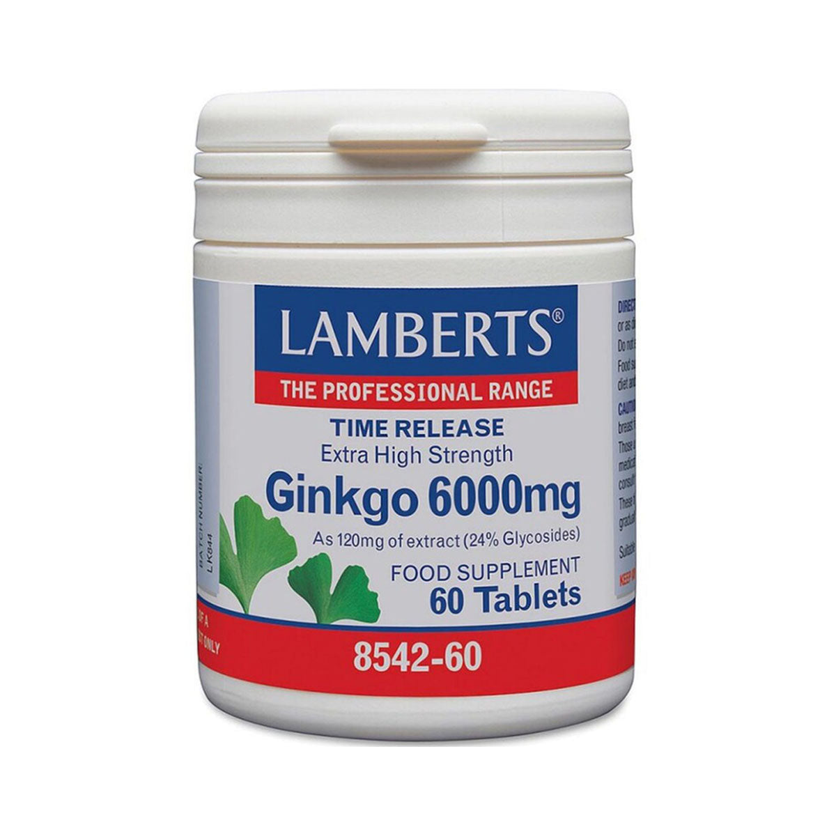 Lamberts Ginkgo Biloba 60 Comprimidos - Go Natural