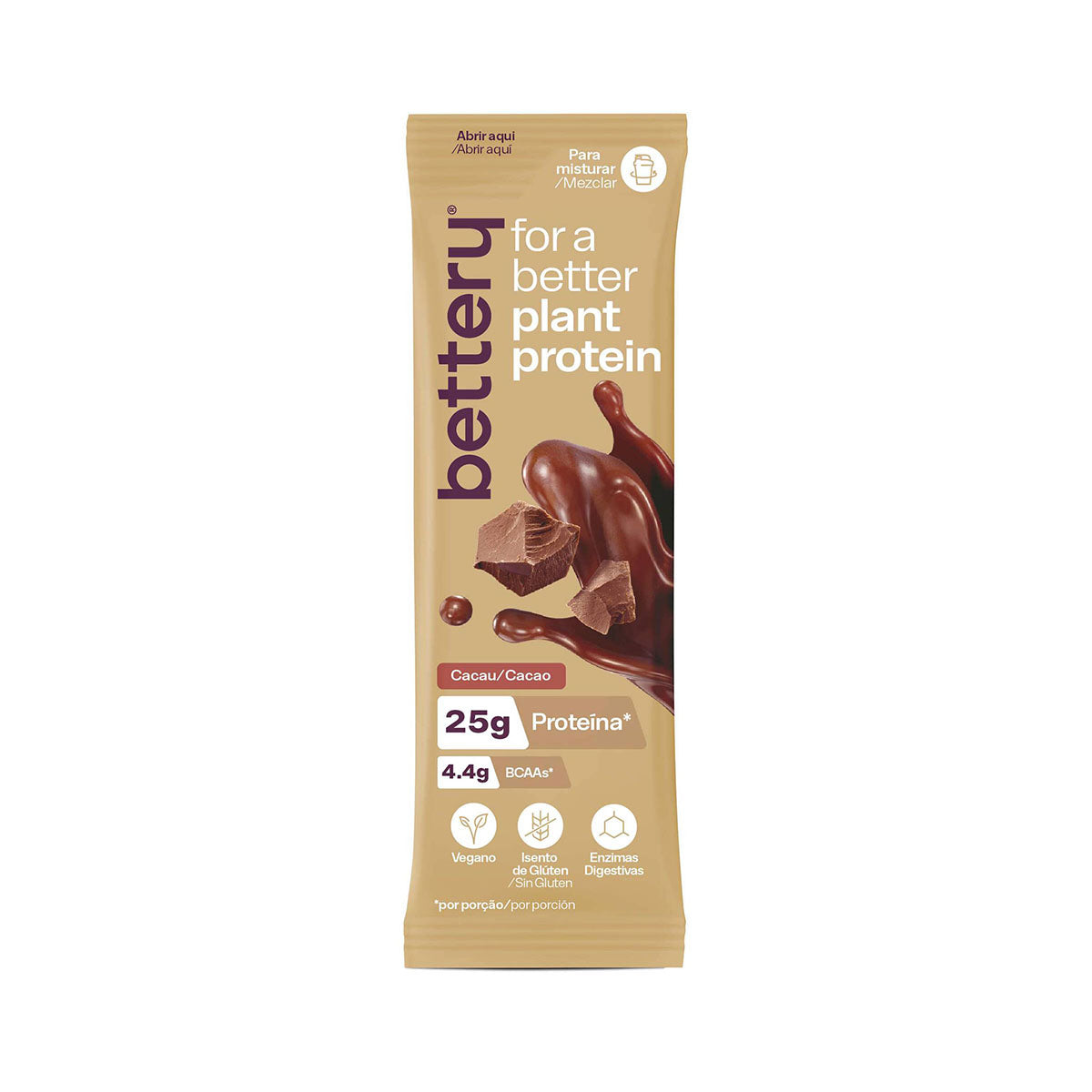Proteína Vegetal em Pó Sabor a Cacau 32 gr - Go Natural