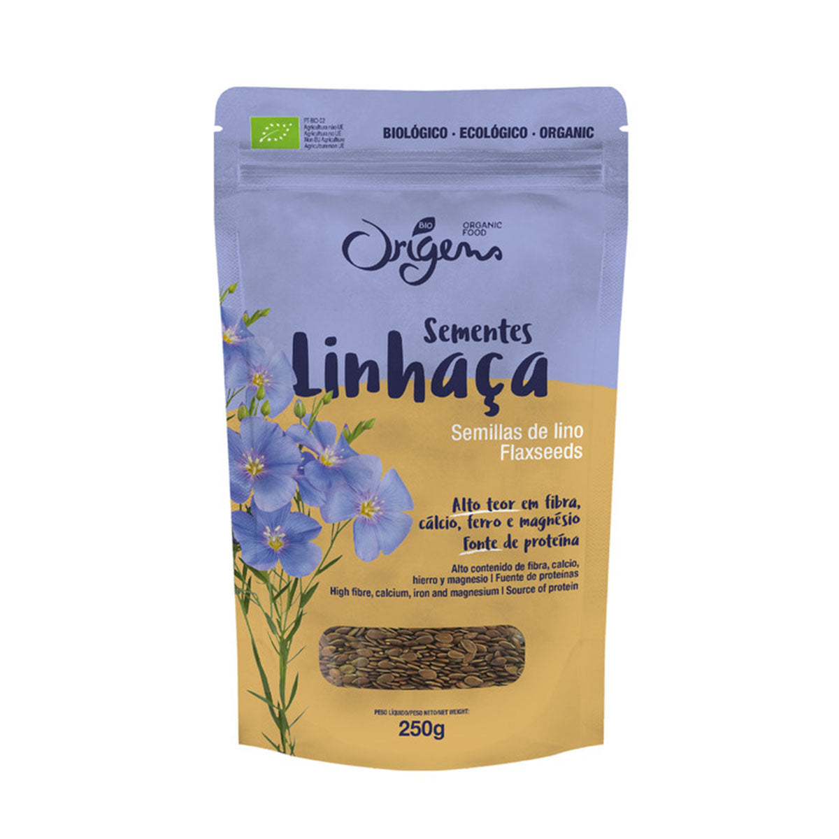 Sementes De Linhaça Castanha 250 gr - Go Natural
