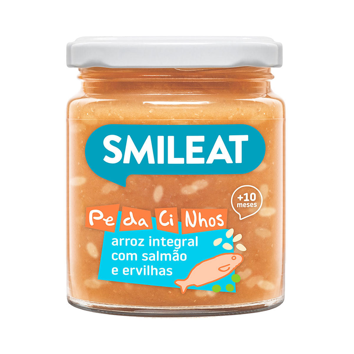 Boiao Salmão C/ Ervilhas BIO 230 gr - Go Natural