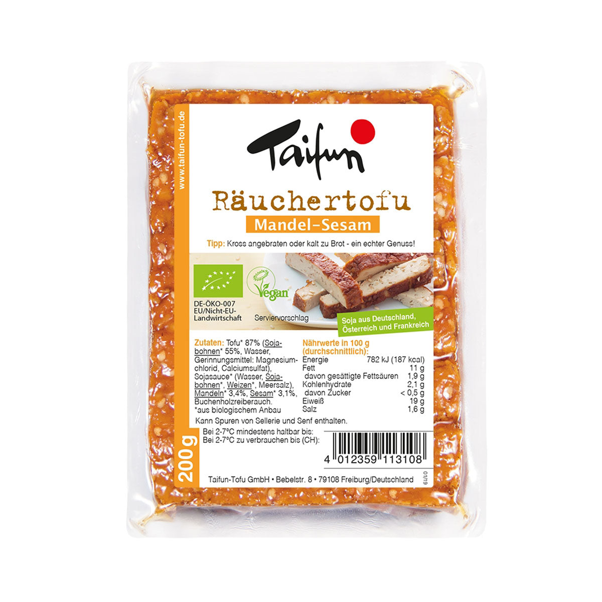 Tofu Fumado C/ Amêndoa E Sésamo BIO 200 gr - Go Natural
