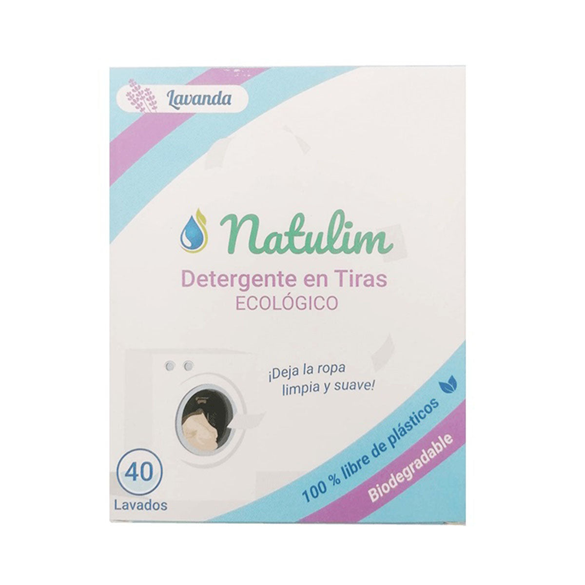 Detergente Roupa Eco Tira Lavanda 40 Lavagens - Go Natural