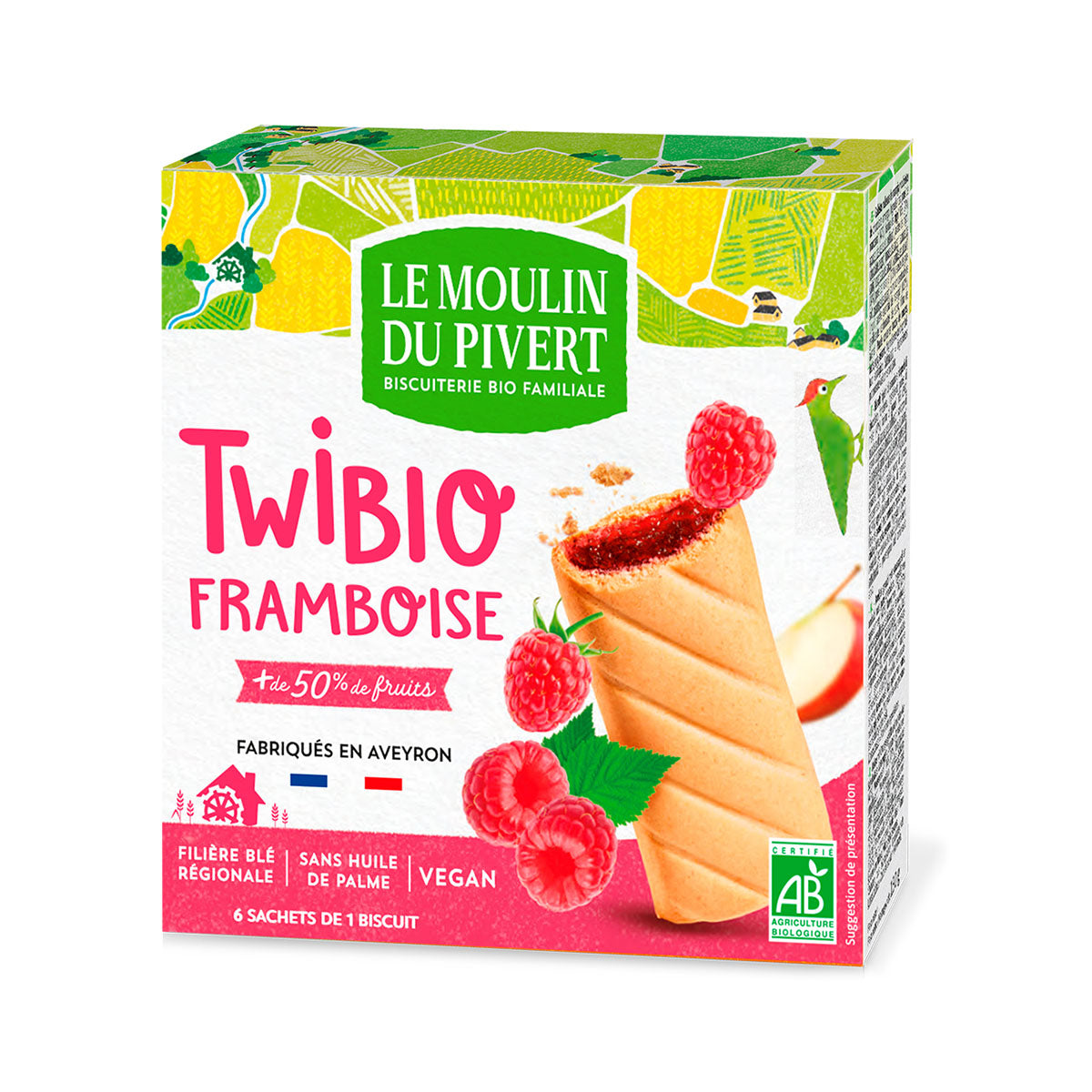 Bolacha Recheada C/ Framboesa BIO Vegan 150 gr - Go Natural