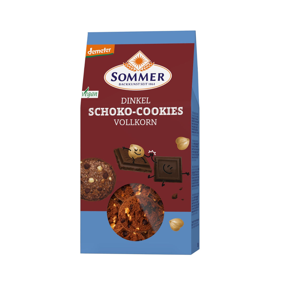 Biscoito Espelta com Pedaço Chocolate e Avelã BIO 150 gr - Go Natural
