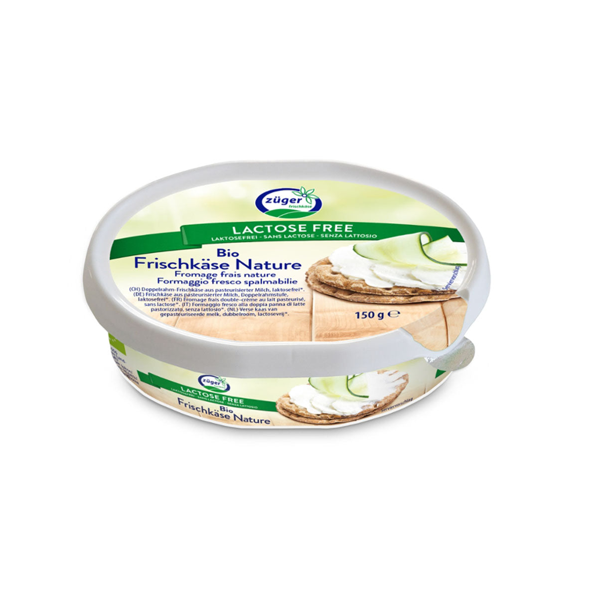 Qj P/ Barrar S/ Lact BIO Zuger 150 gr - Go Natural