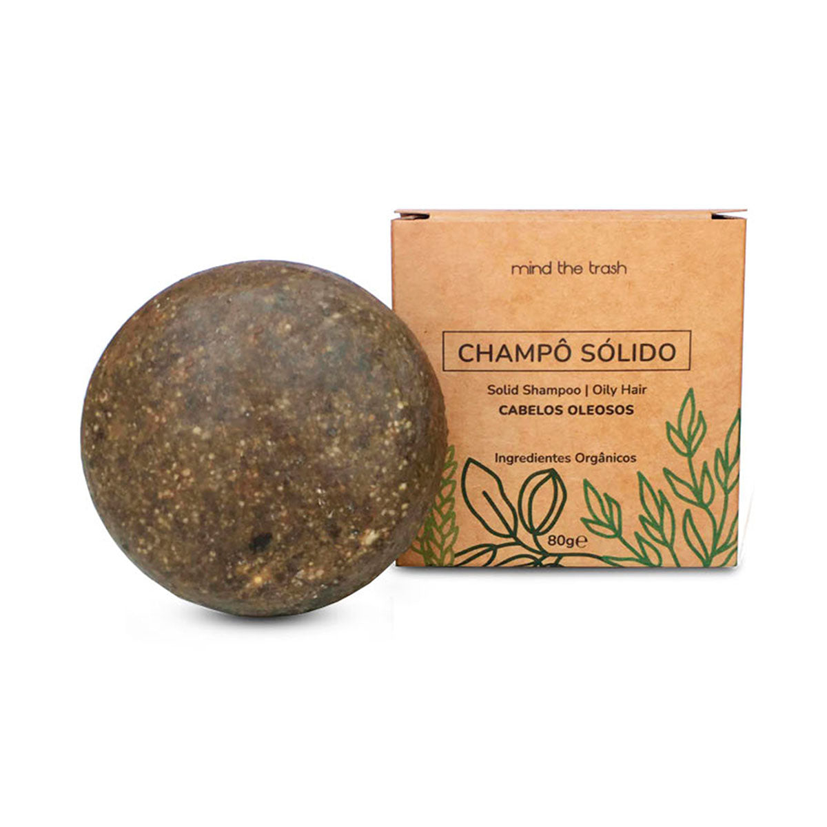 Champô Sólido Cabelos Oleosos 80 gr - Go Natural