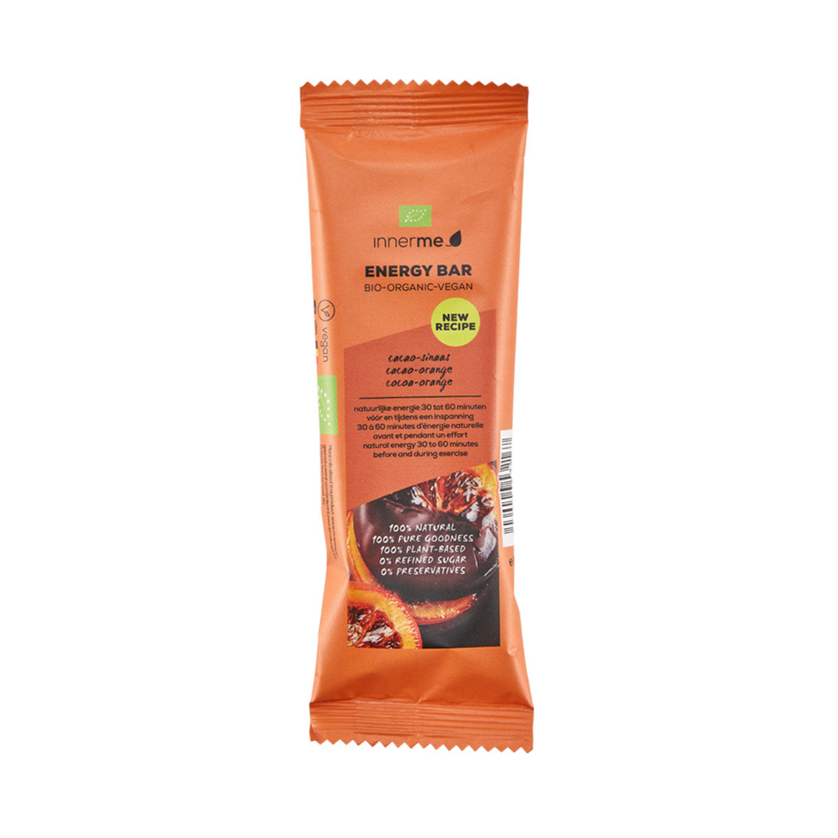 Barra Energética Cacau&Laranja BIO 50 gr - Go Natural