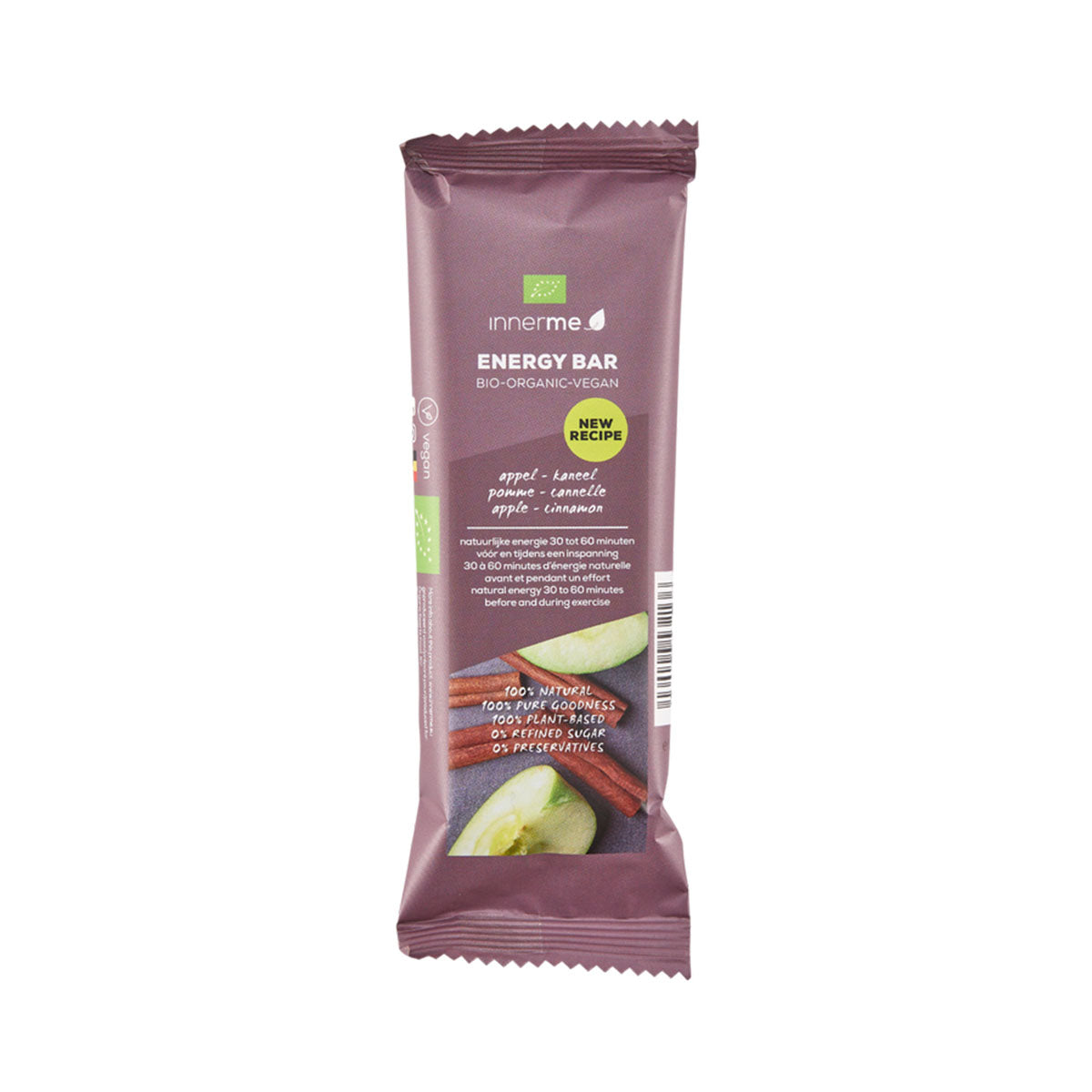 Barra Energética Maça&Canela BIO 50 gr - Go Natural