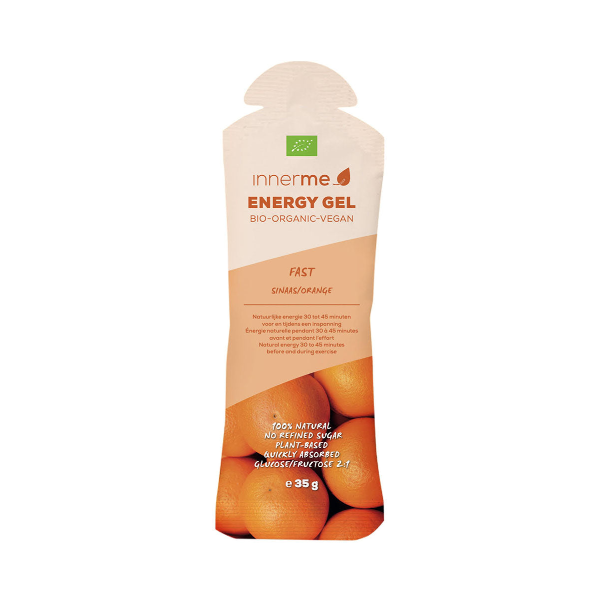 Gel Energético Fast Laranja BIO 35 - Go Natural