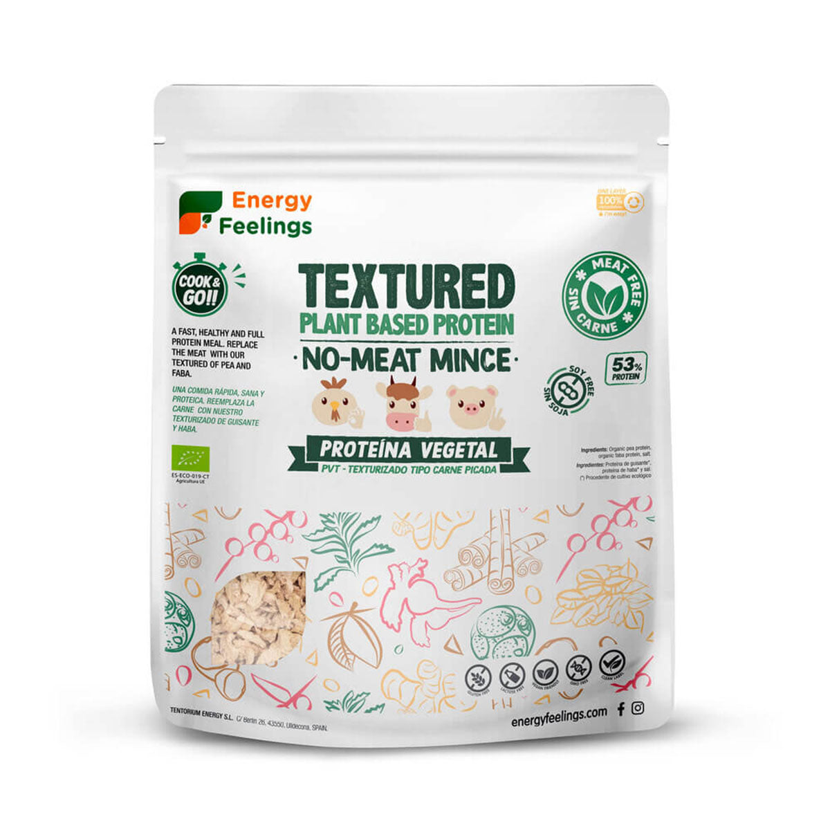 Proteína Vegetal Texturizada BIO Picada 200 gr - Go Natural