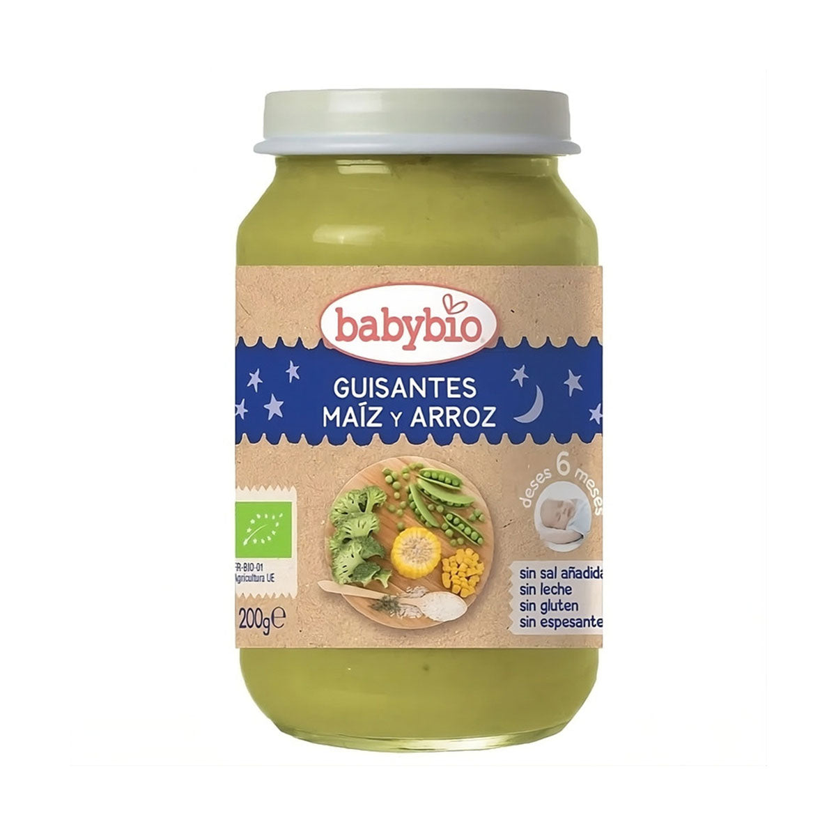 Boião Refeição Arroz E Ervilhas BIO 200 gr - Go Natural