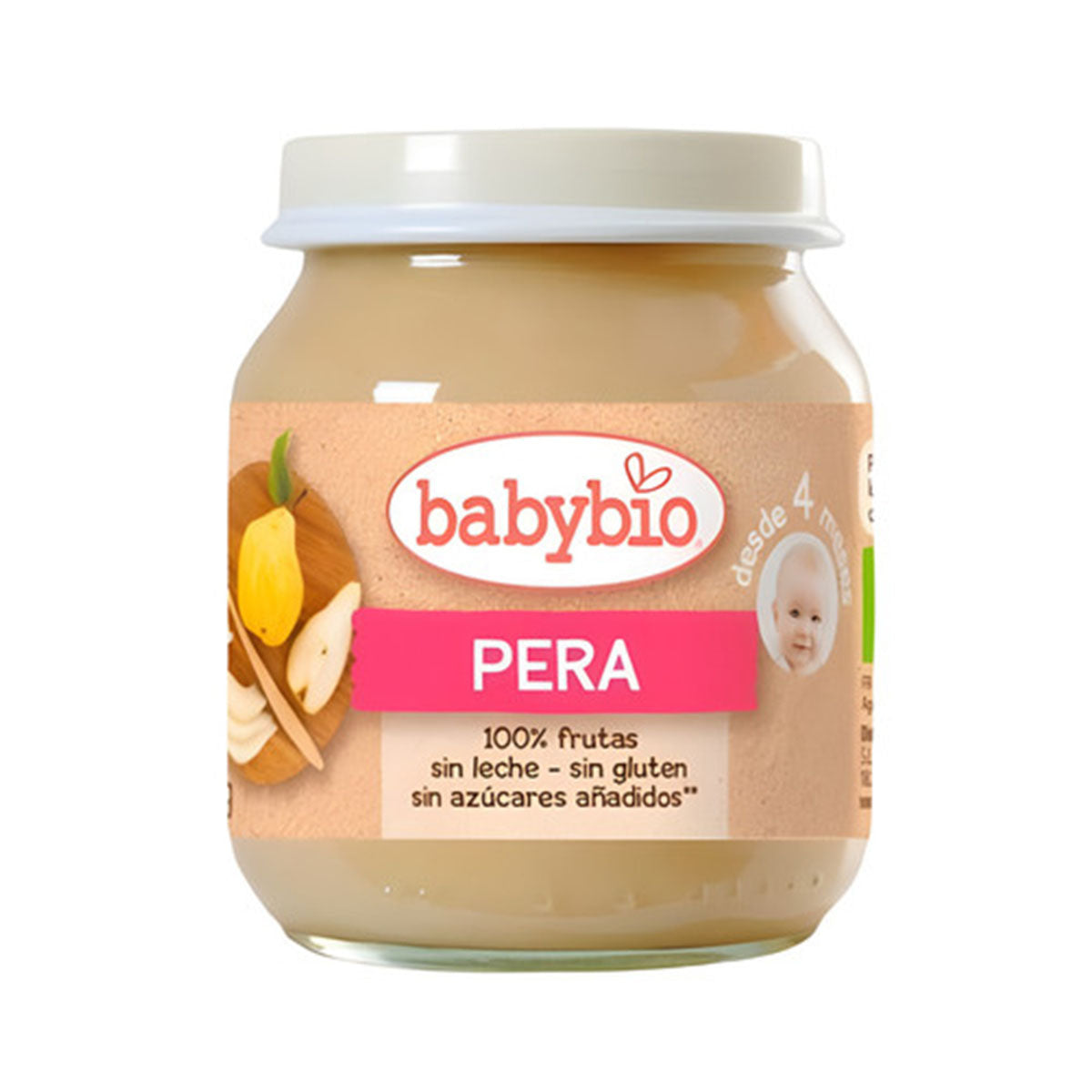 Boião Puré Fruta Pêra BIO 130 gr - Go Natural