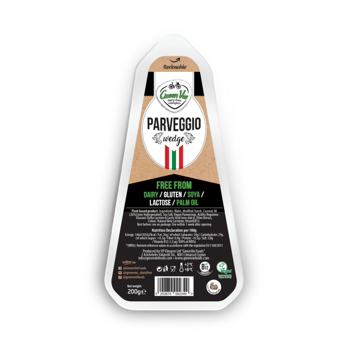 Bloco Parveggio BIO 200 gr - Go Natural