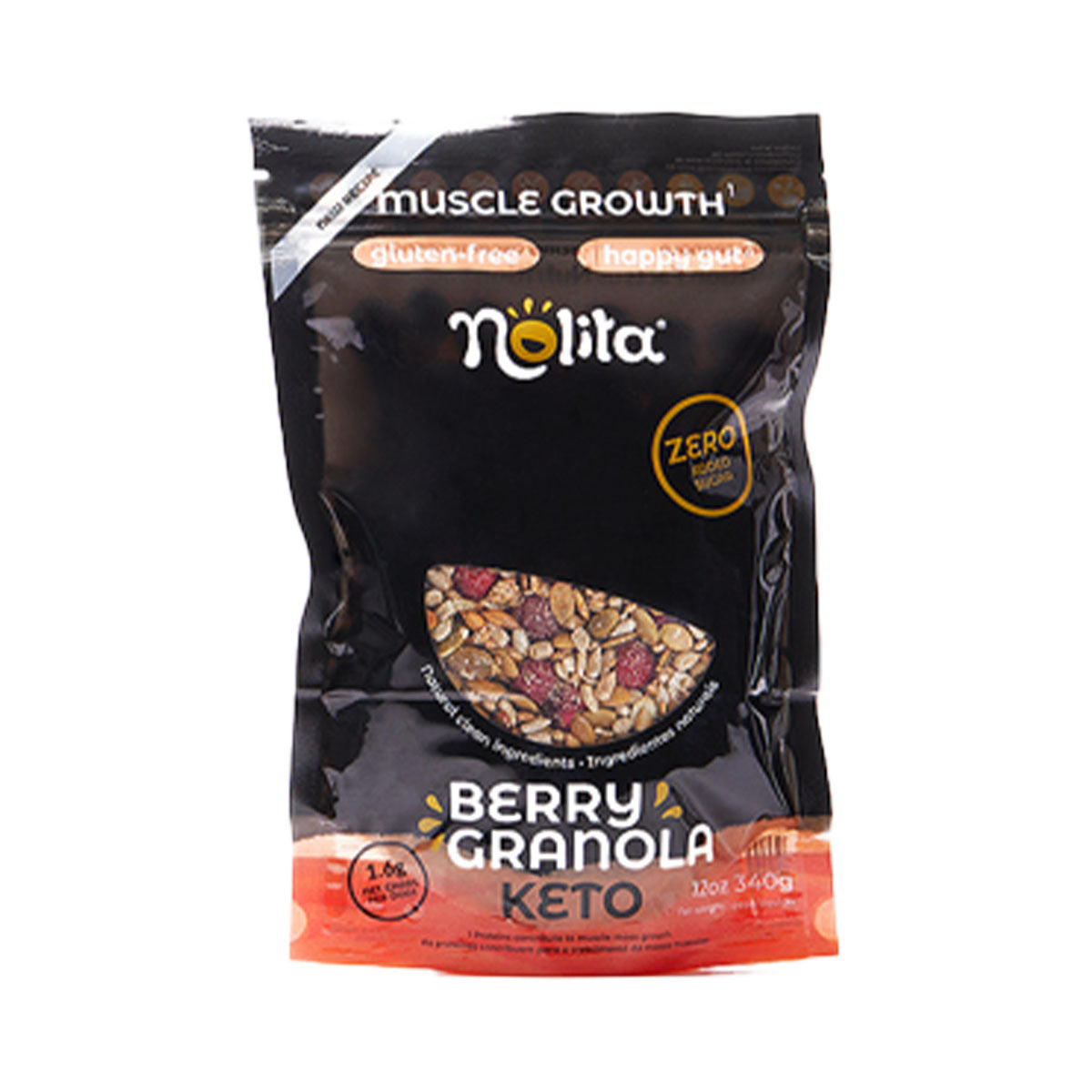 Granola Berry BIO S/Glúten Low Carb 340 gr - Go Natural