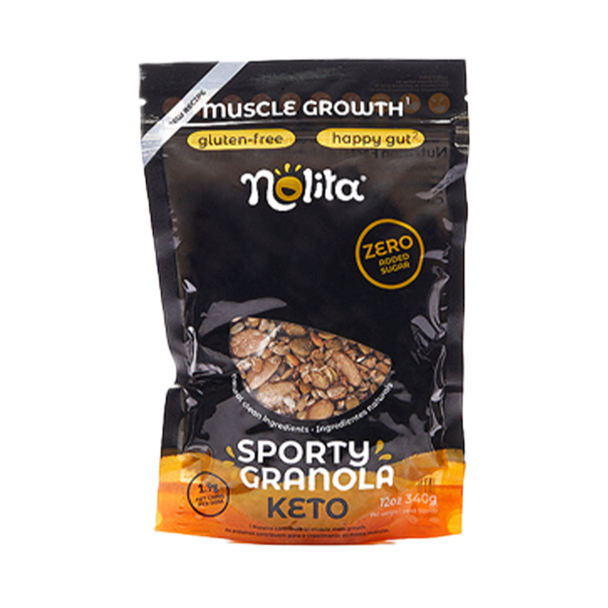 Granola Sporty BIO S/Glúten Low Carb 340 gr - Go Natural