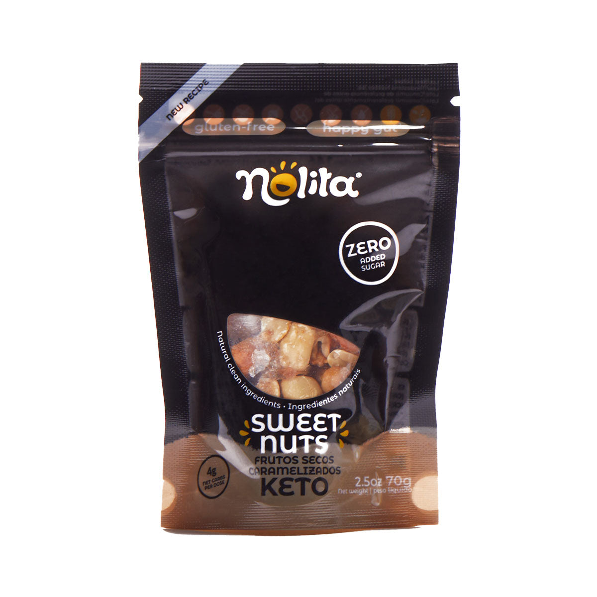 Mix Frutos Secos Caramelizados BIO S/Glúten Low Carb 70 gr - Go Natural