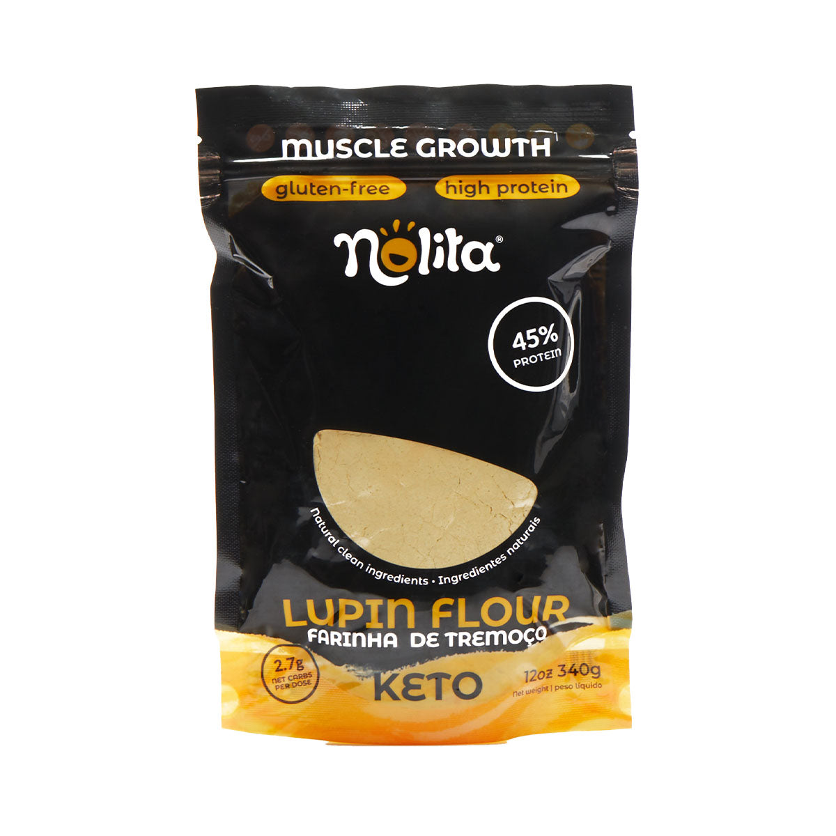 Farinha De Tremoço BIO S/Glúten Low Carb 340 gr - Go Natural