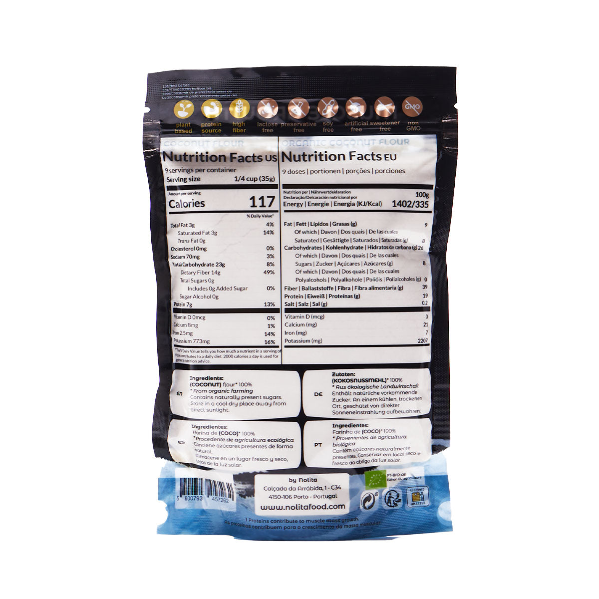Farinha De Coco BIO S/G Low Carb 340 gr - Go Natural