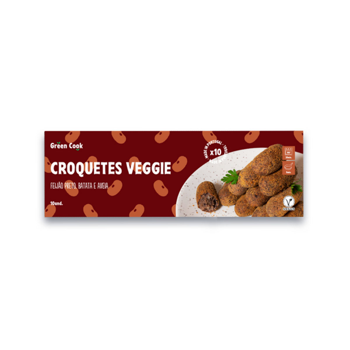 Croquetes Vegan De Feijão Preto 400 gr - Go Natural