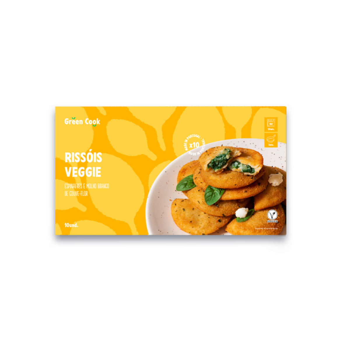 Rissóis Vegan Espinafres e Molho Couve Flor 400 gr - Go Natural