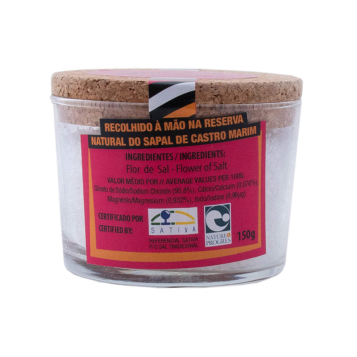 Flor De Sal Natural Copo Vidro 150 gr - Go Natural