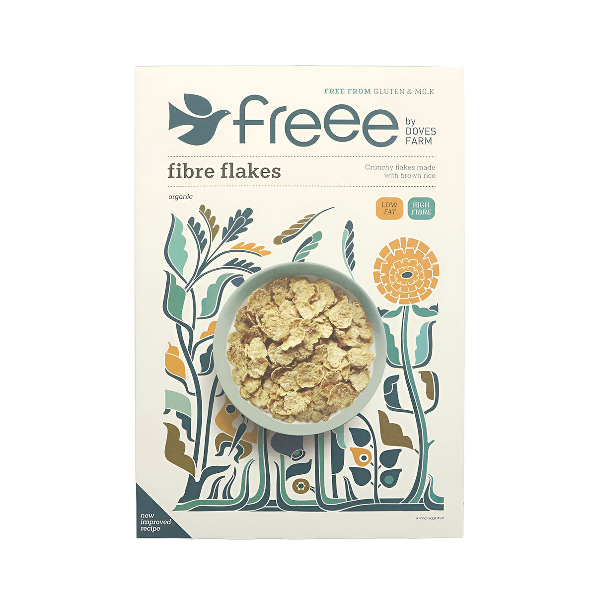 Cereais Flocos Fibra BIO S/G 375G - Go Natural