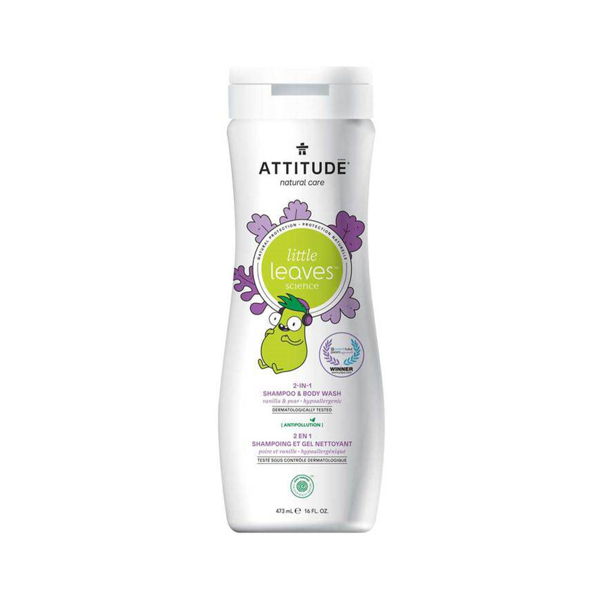 Champô 2 em 1 de Pêra para Bebés ECO 473 ml - Go Natural