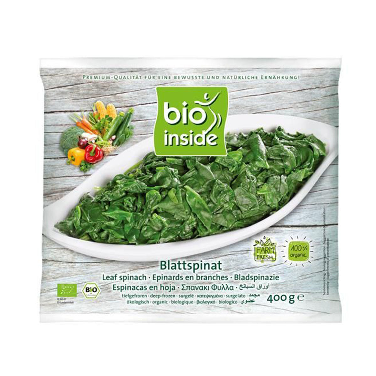 Espinafres Ultracongelado BIO 400 gr - Go Natural