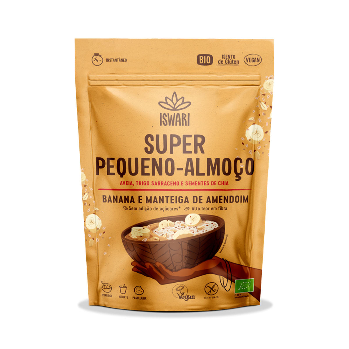 Super Pequeno Almoço Banana e Manteiga de Amendoim 360 gr - Go Natural