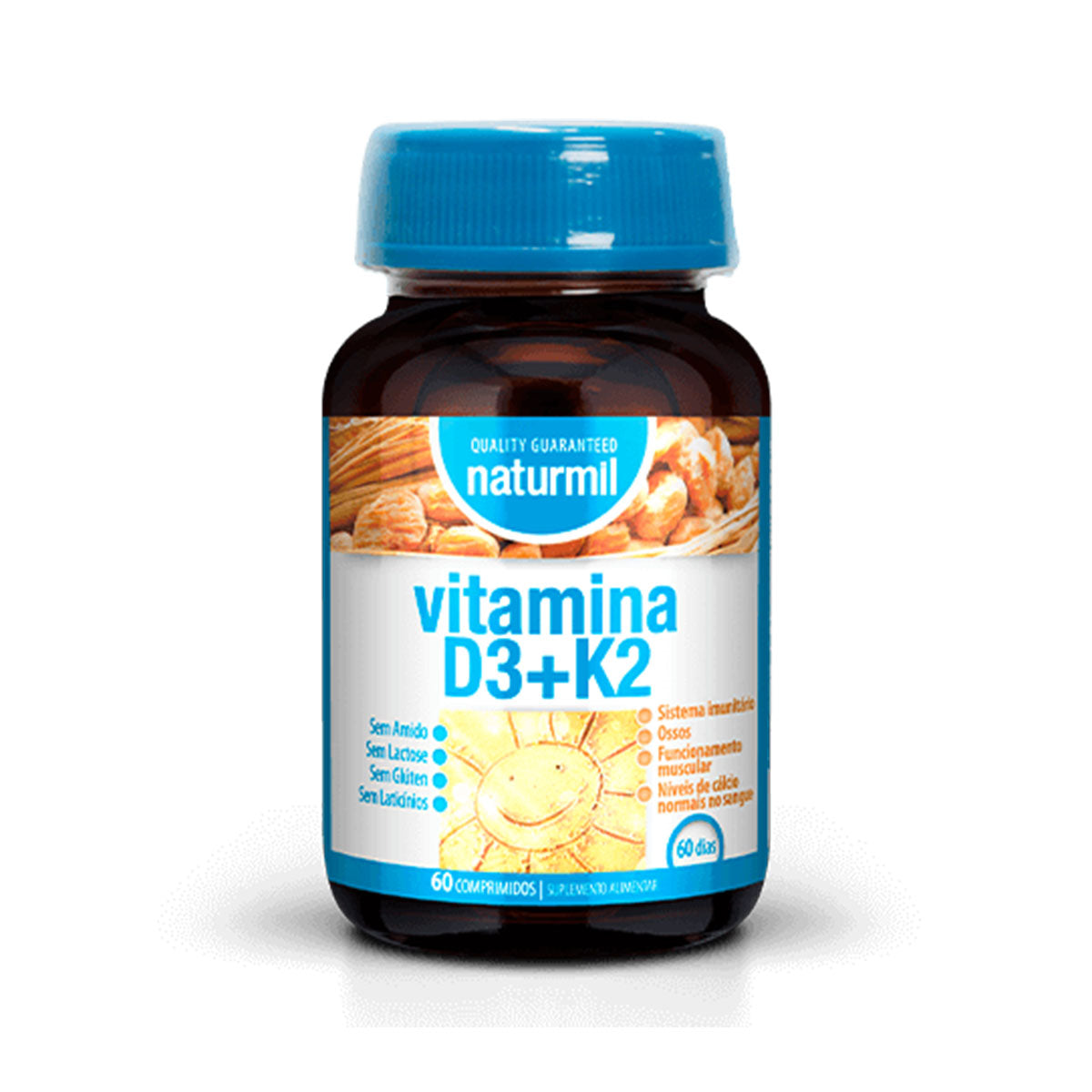 Vitamina D3 + K2 60 Comprimidos - Go Natural