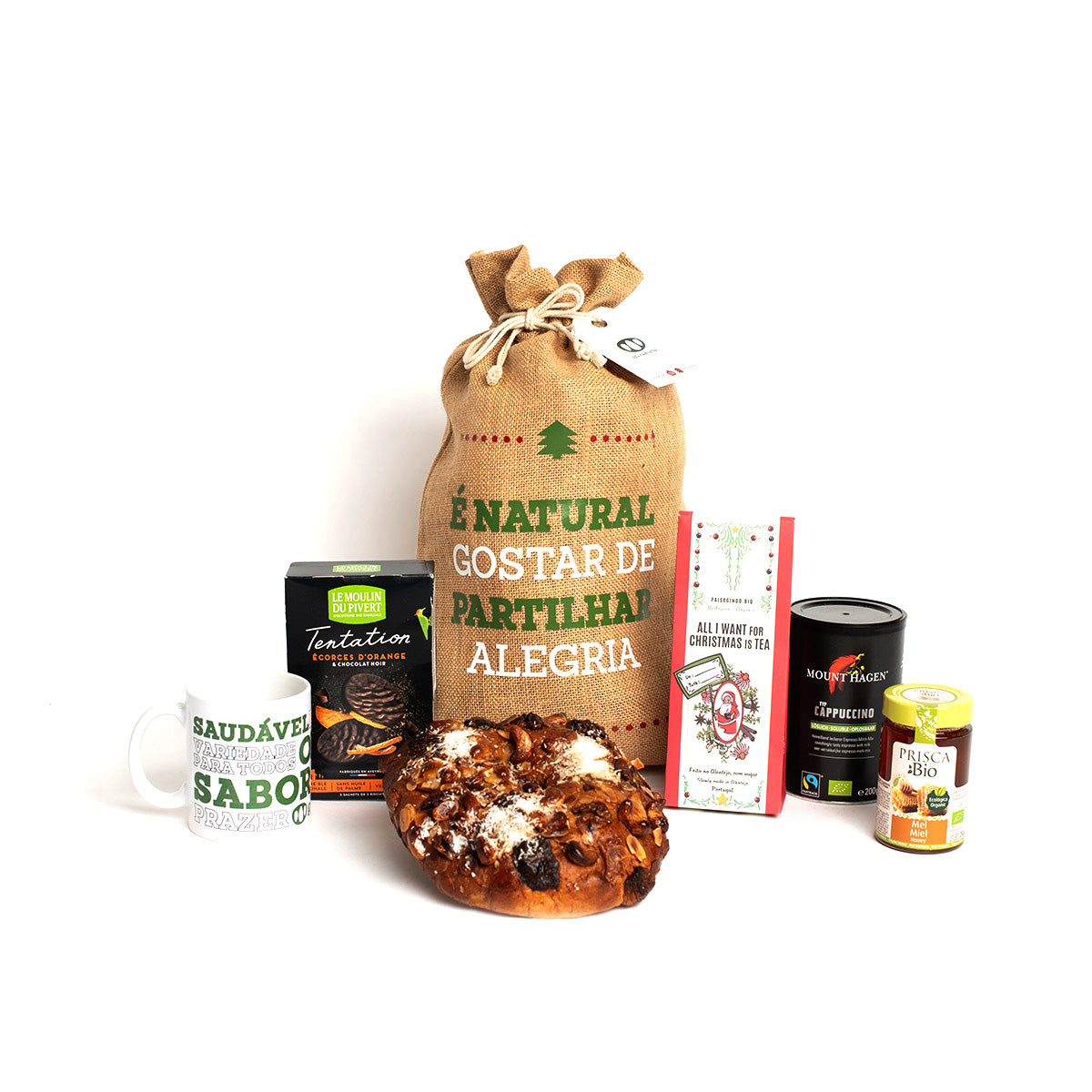 Cabaz Natal Café e Chá Biológico (Sem Bolo Rei) - Go Natural
