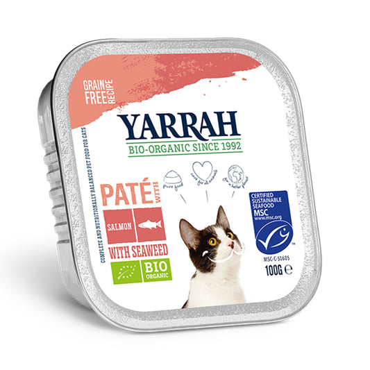Paté de Salmão e Algas para Gato BIO 100 gr - Go Natural