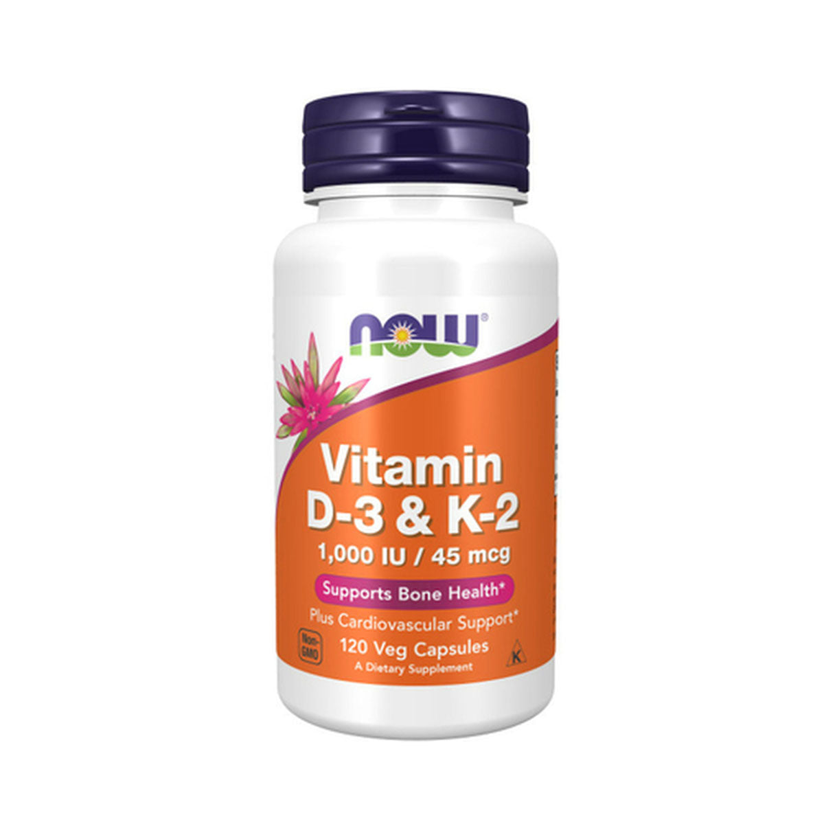 Now Vitamin D-3 + Vitamin K2 + Vitamin C 120 Cápsulas - Go Natural