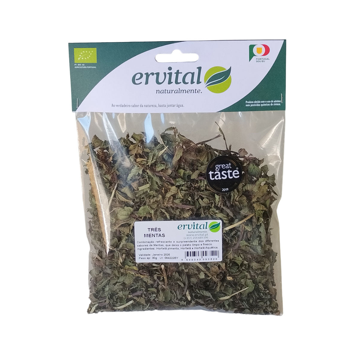 Chá Bio Três Mentas 30 gr - Go Natural