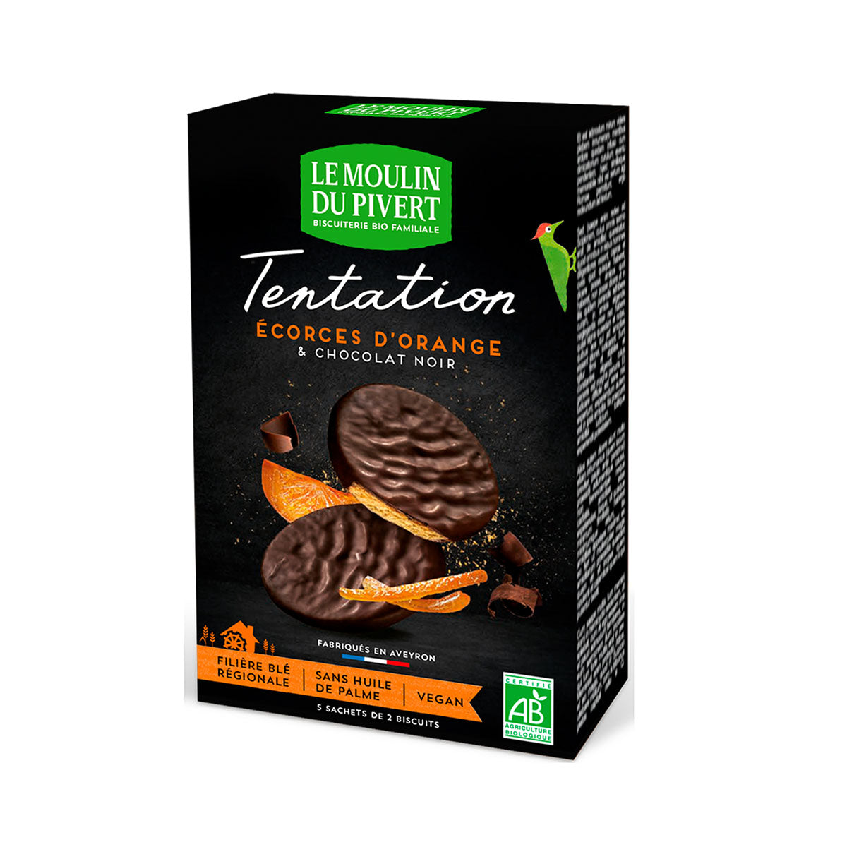Bolacha Laranja e Chocolate Negro BIO Vegan 130 gr - Go Natural
