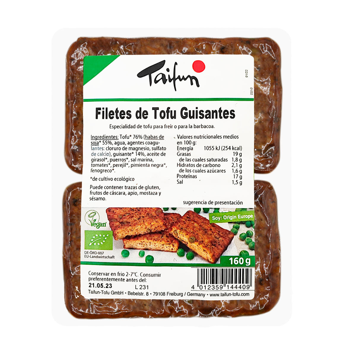 Filetes De Tofu Ervilha BIO 160 gr - Go Natural