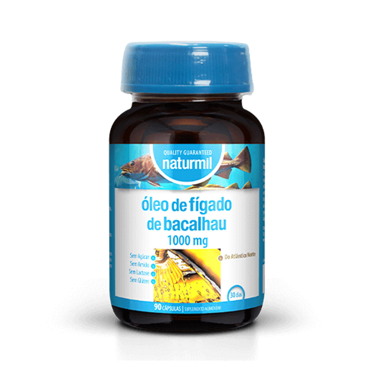 Óleo Figado Bacalhau 400 mg 90 Capsulas - Go Natural